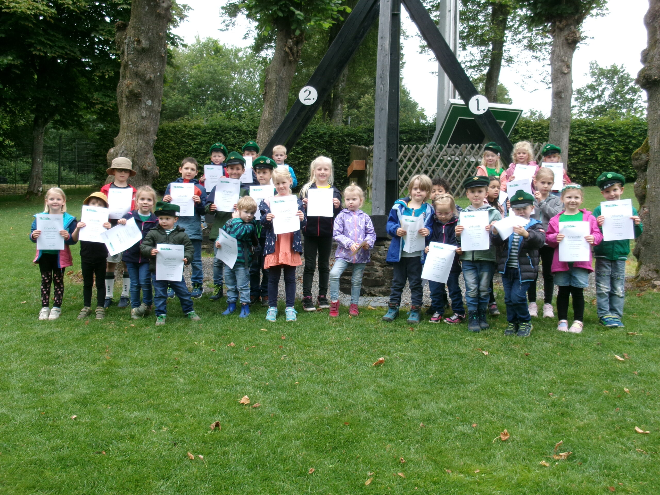 Die Kinder der Kita St. Marien in Olpe erkundenten den "Ümmerich".